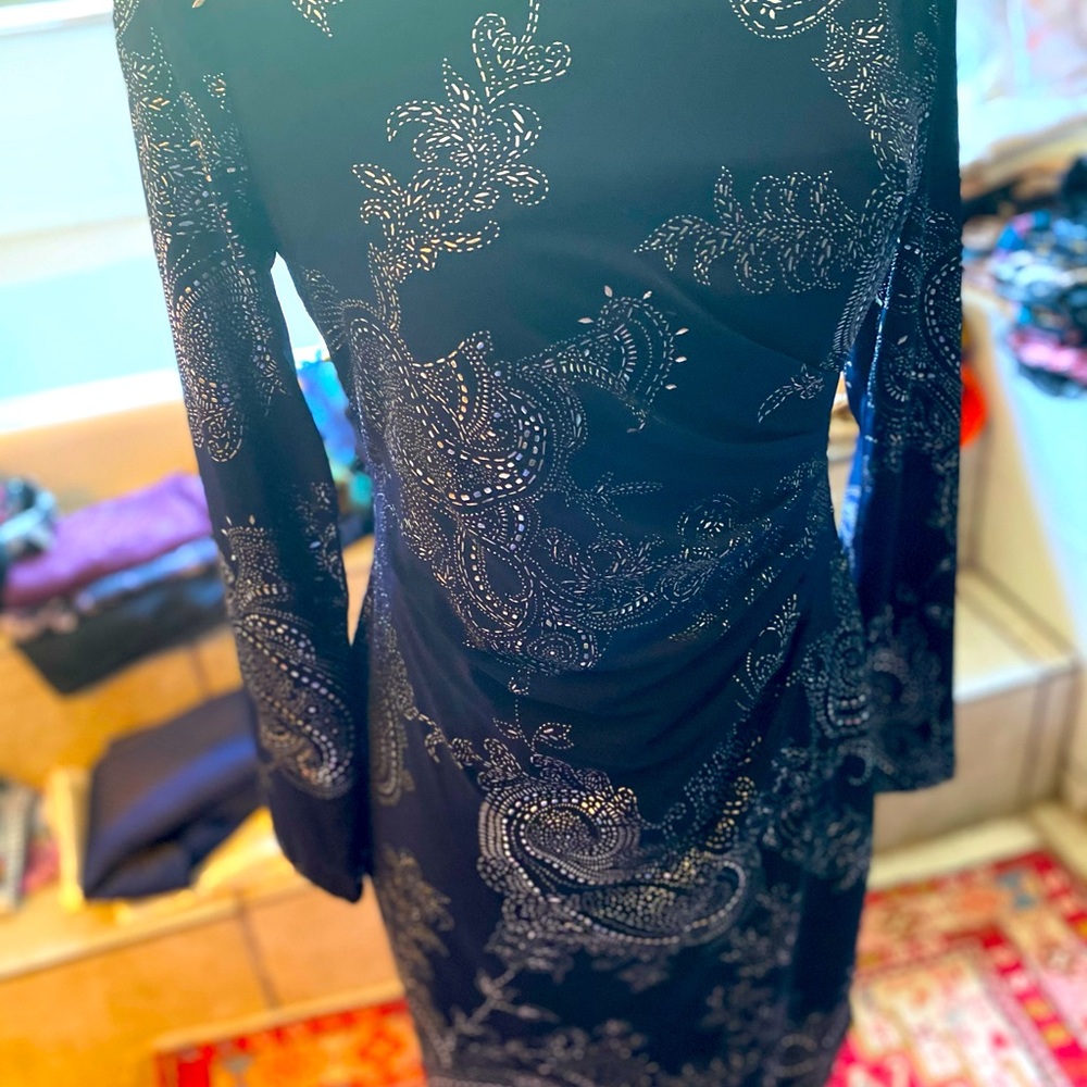 Long sleeve dress.